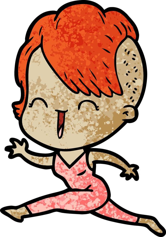 Vector woman character in cartoon style