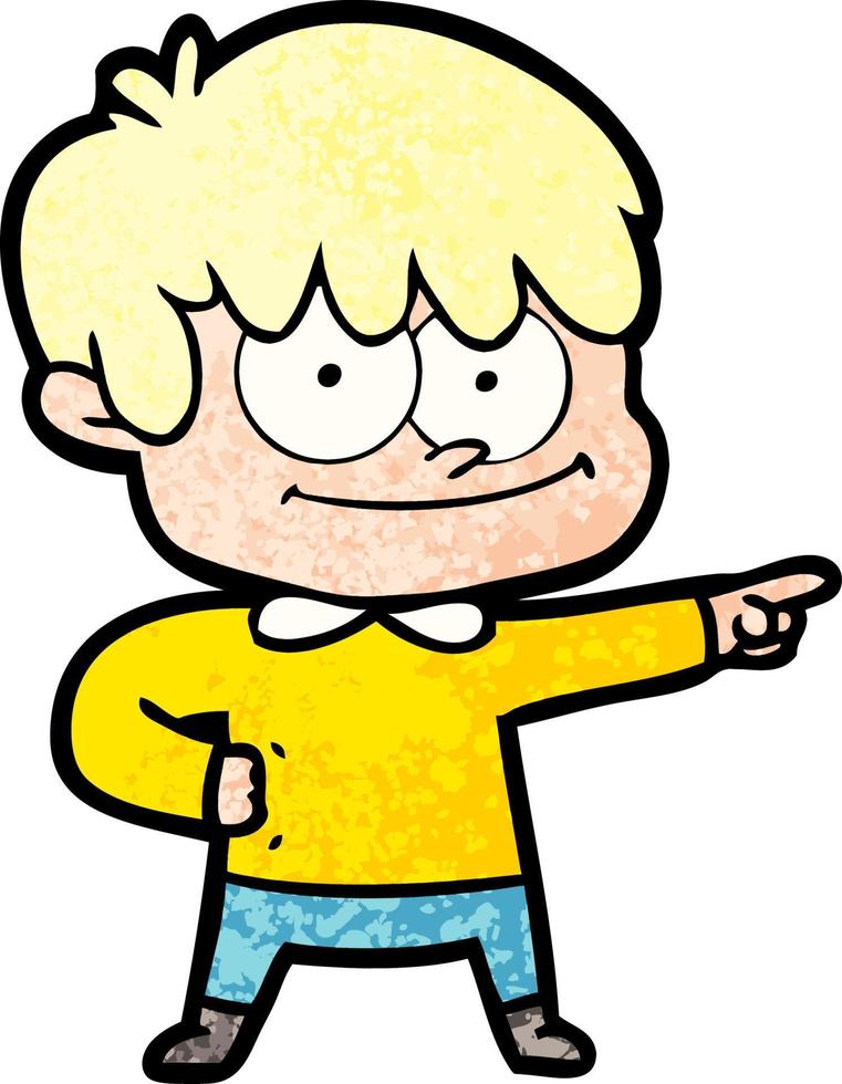 personaje de niño de vector en estilo de dibujos animados