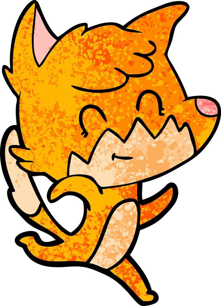 Vector fox character in cartoon style