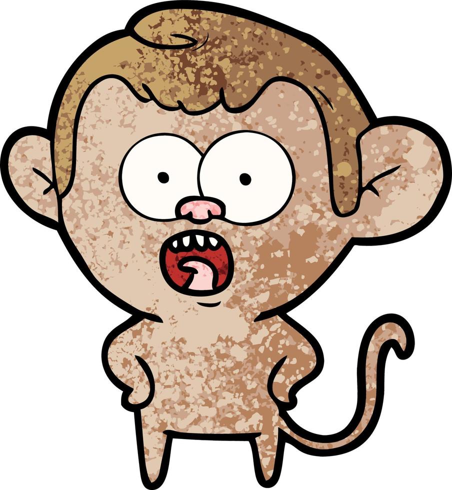 Vector monkey character in cartoon style