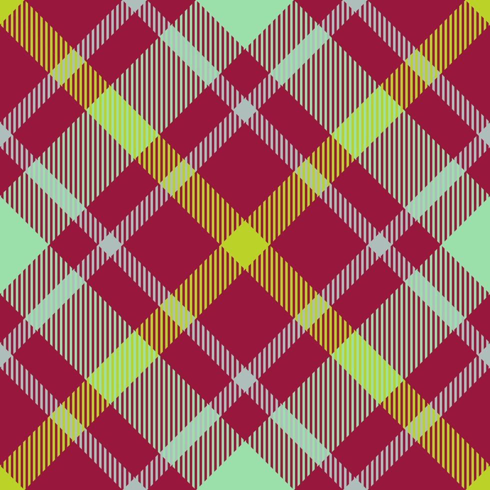 Fabric check texture. Vector seamless plaid. Textile tartan pattern background.