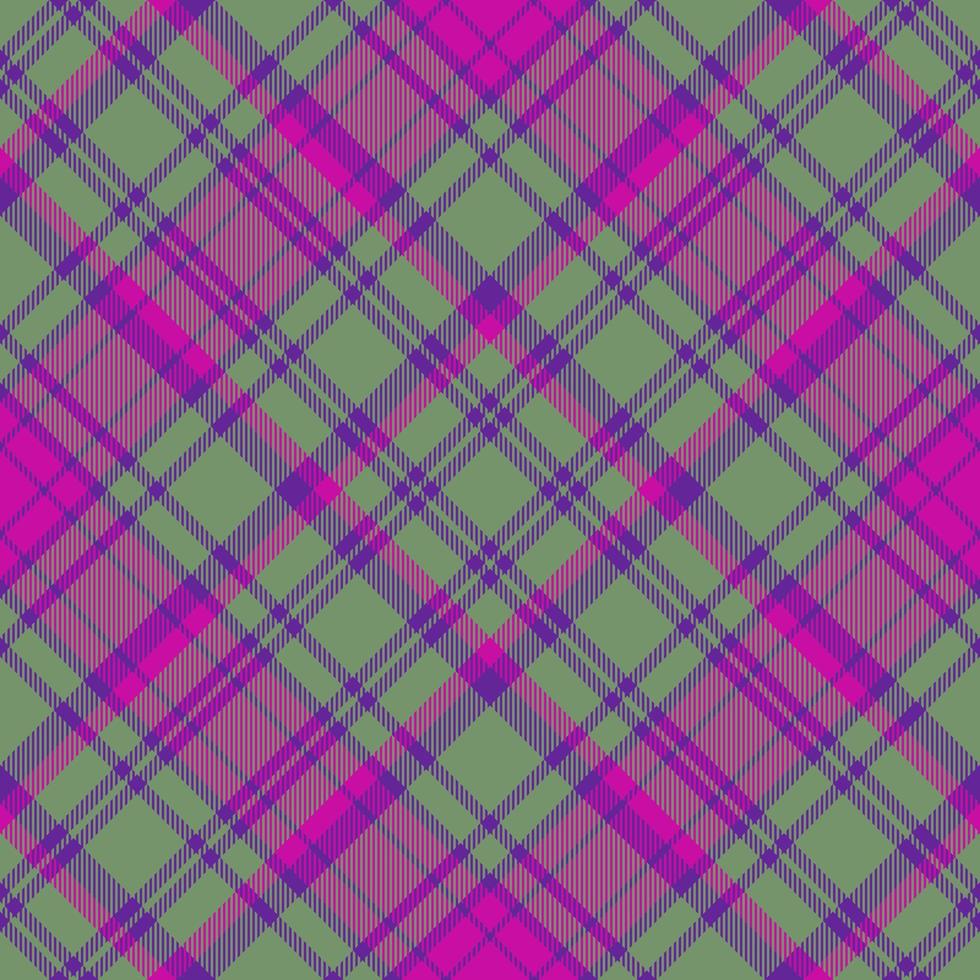 Texture seamless check. Textile plaid tartan. Vector pattern fabric background.