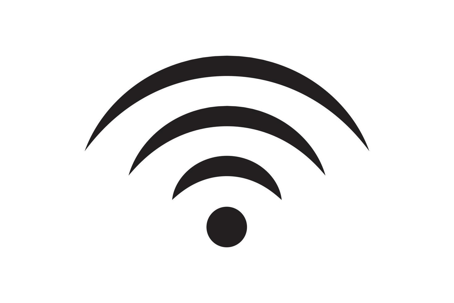 Wi Fi symbol signal connection. Vector wireless internet technology sign. Wifi network communication icon.