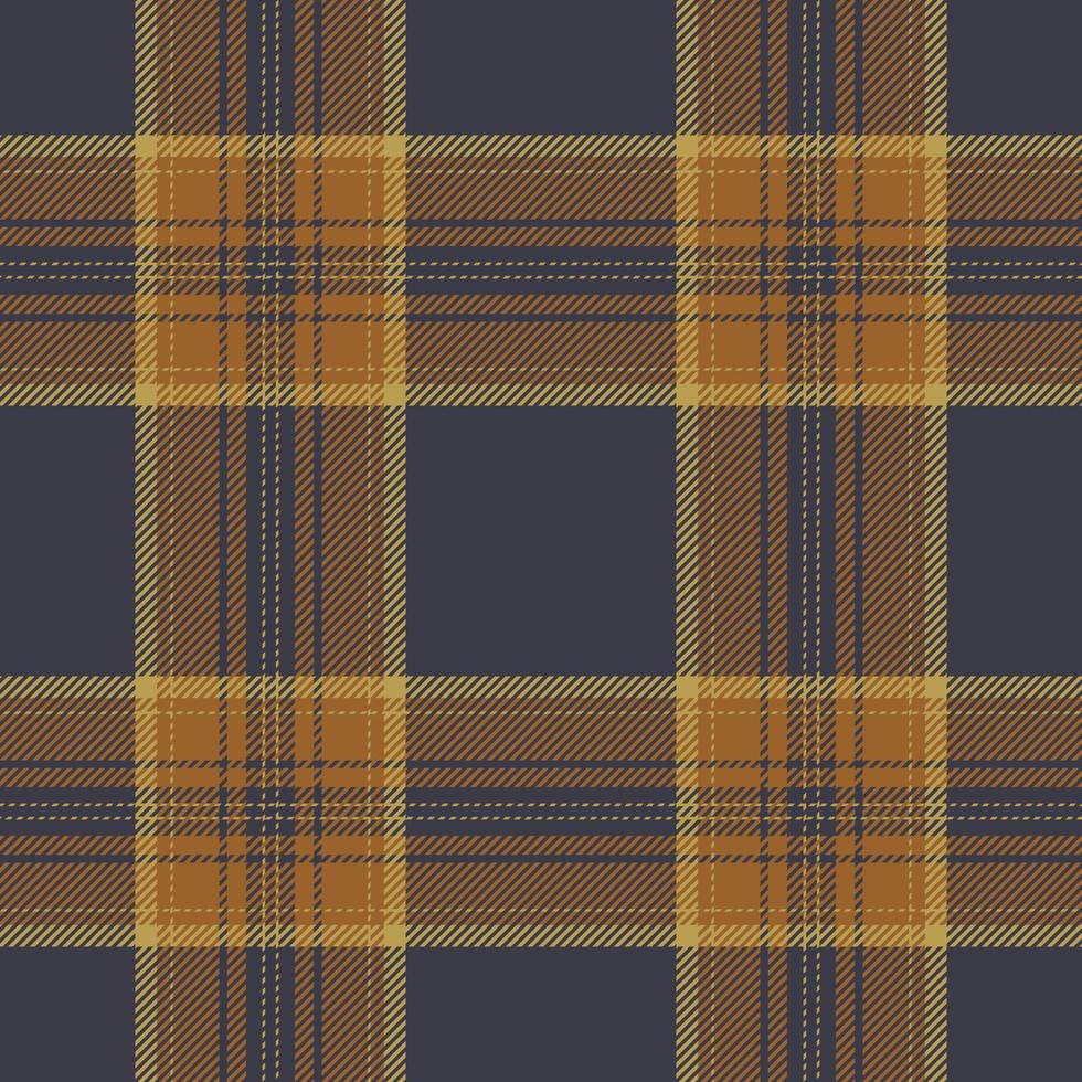 Plaid seamless pattern. Check fabric texture. Vector textile print.