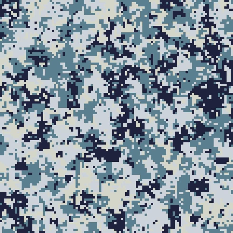 Pixel camouflage for a soldier army uniform. Modern camo fabric design. Digital military vector background.