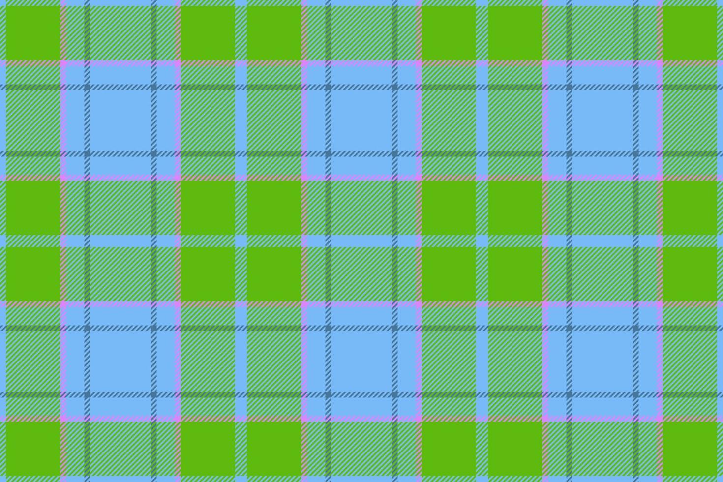 Check tartan fabric. Vector seamless pattern. Background textile plaid texture.