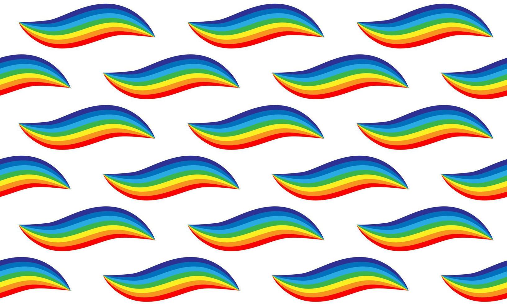 Rainbow pattern seamless. Colorful background vector texture design. Abstract cartoon stripes wallpaper.
