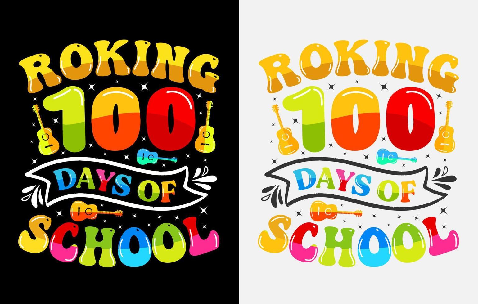 100th days of school t shirt , hundred days t shirt design set vector