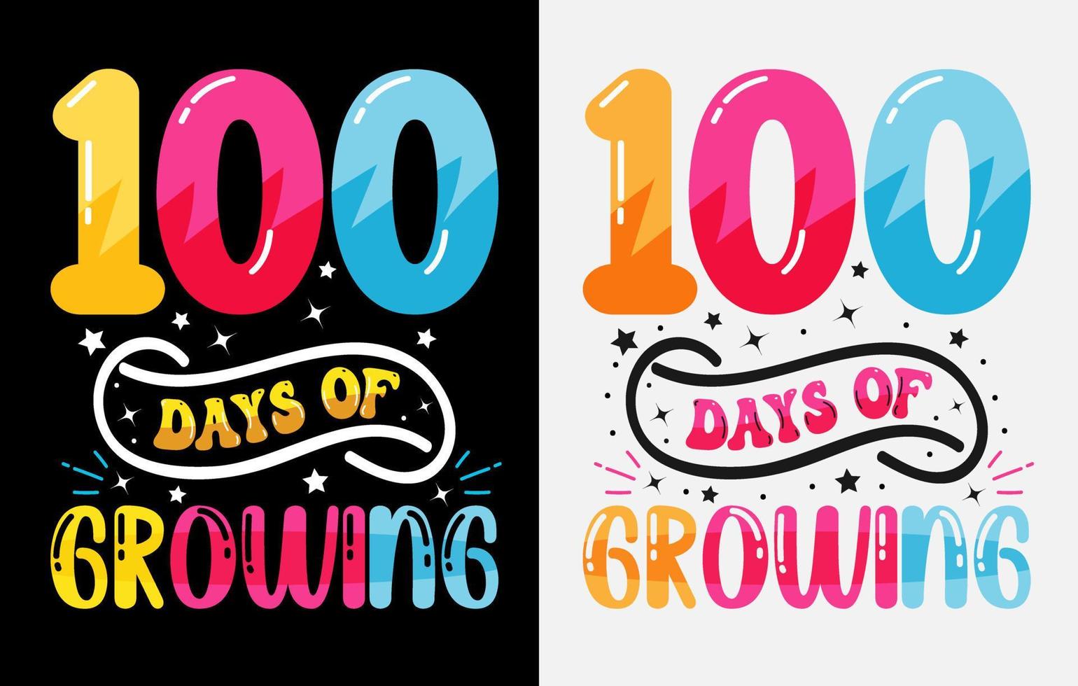 100th days of school, hundred days t shirt design, 100th days celebration t shirt vector