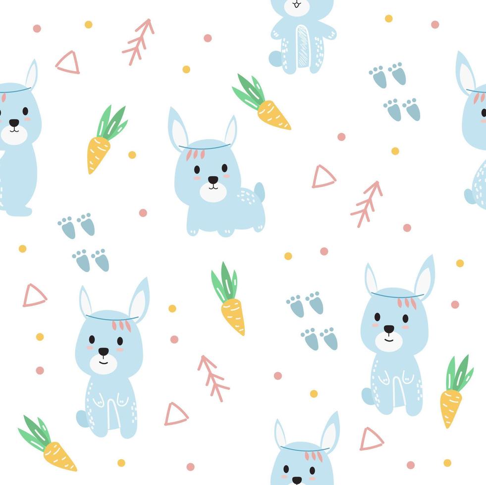 Cute Animal Pattern. Premium Vector. vector