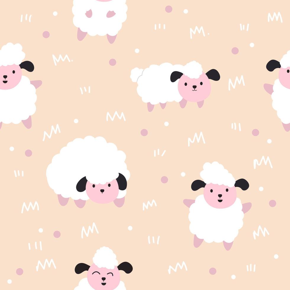 Cute Animal Pattern. Premium Vector. vector