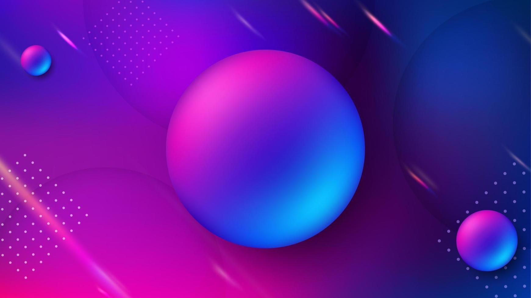 Purple Liquid Background, Fluid gradient geometric. Widescreen Vector Illustration