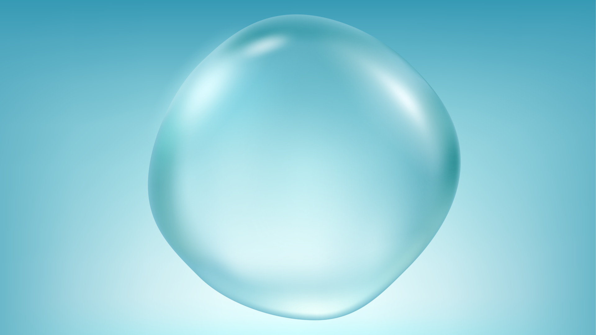 Big water drop on blue background. Vector Illustration 13964357 Vector