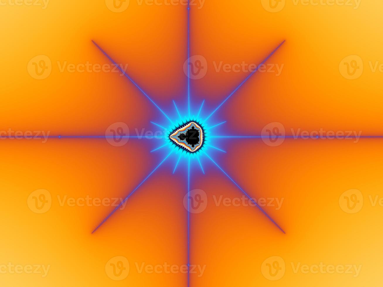 3D-Illustration of a beautiful zoom into the infinite mathematical mandelbrot set fractal. photo