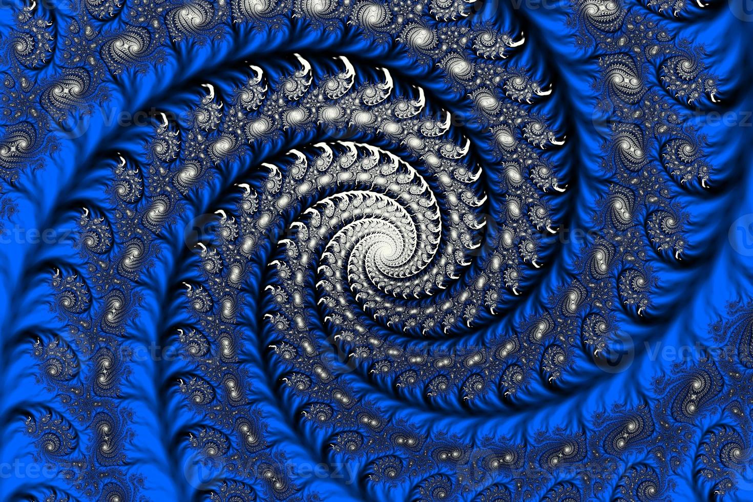 3D-Illustration of a beautiful zoom into the infinite mathematical mandelbrot set fractal. photo