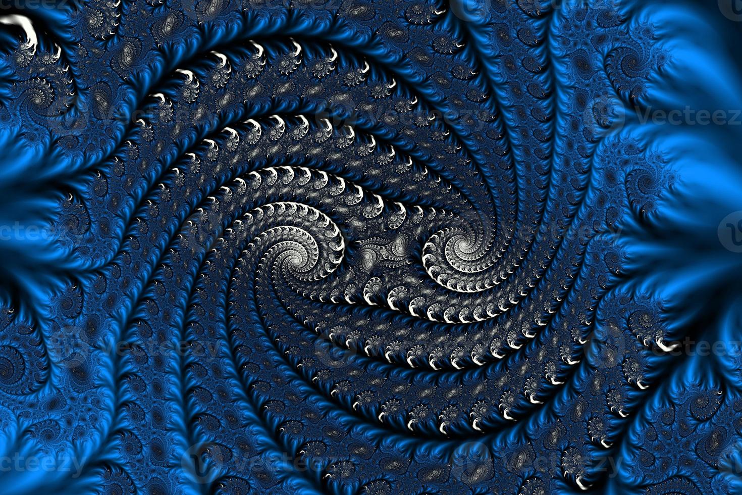 3D-Illustration of a beautiful zoom into the infinite mathematical mandelbrot set fractal. photo