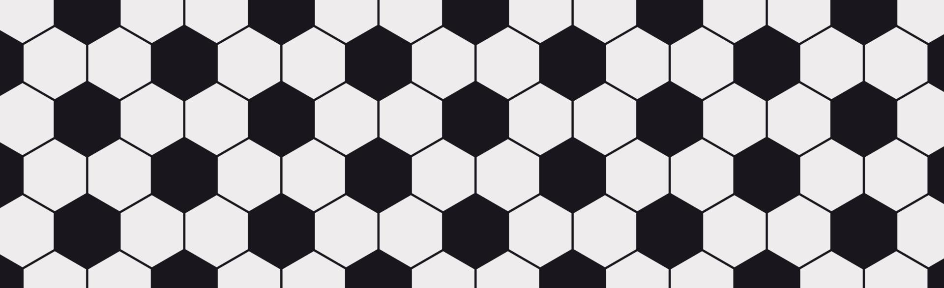 Black and white panoramic soccer background - Vector