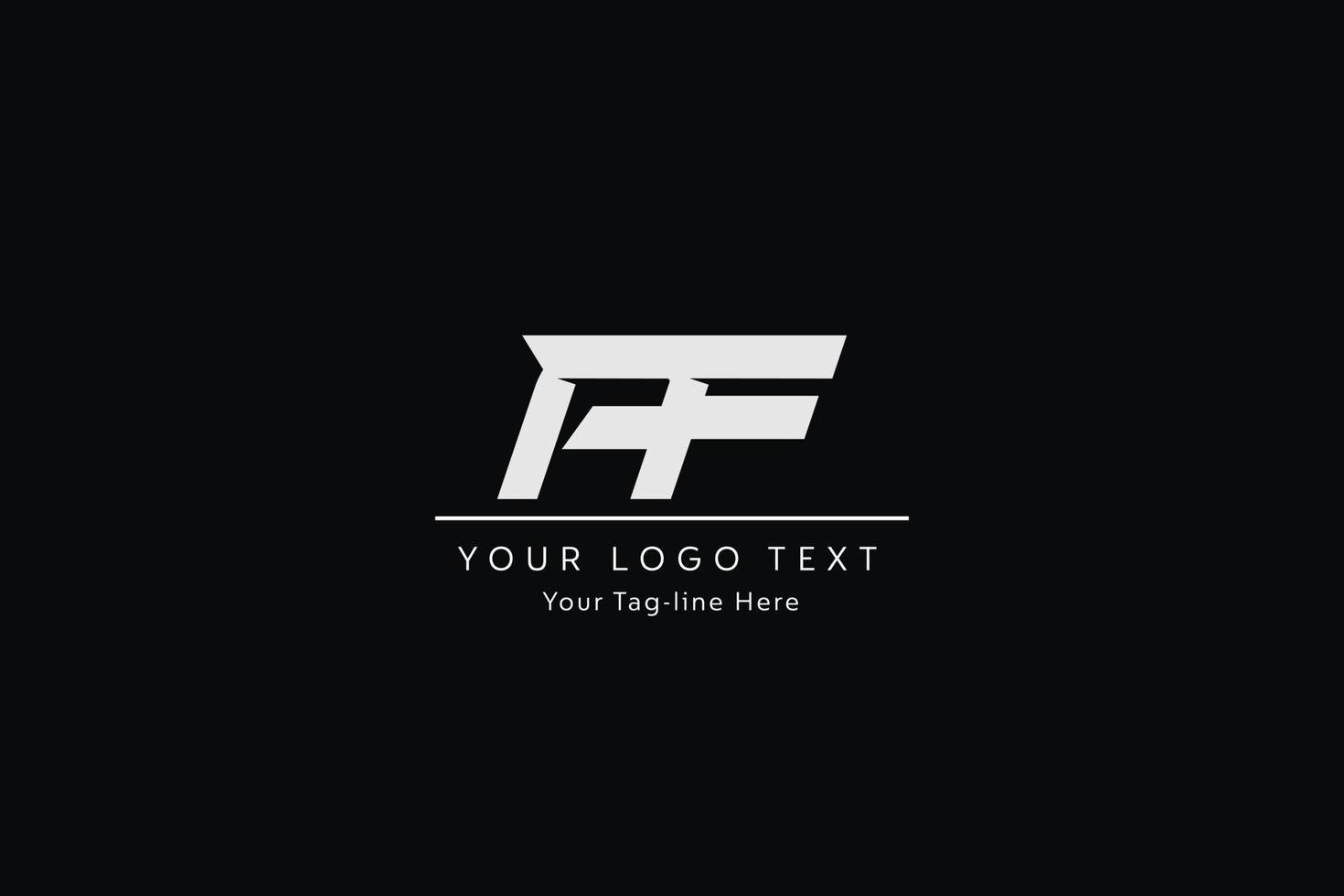 AF Letter Logo Design. Creative Modern A F Letters icon vector Illustration.