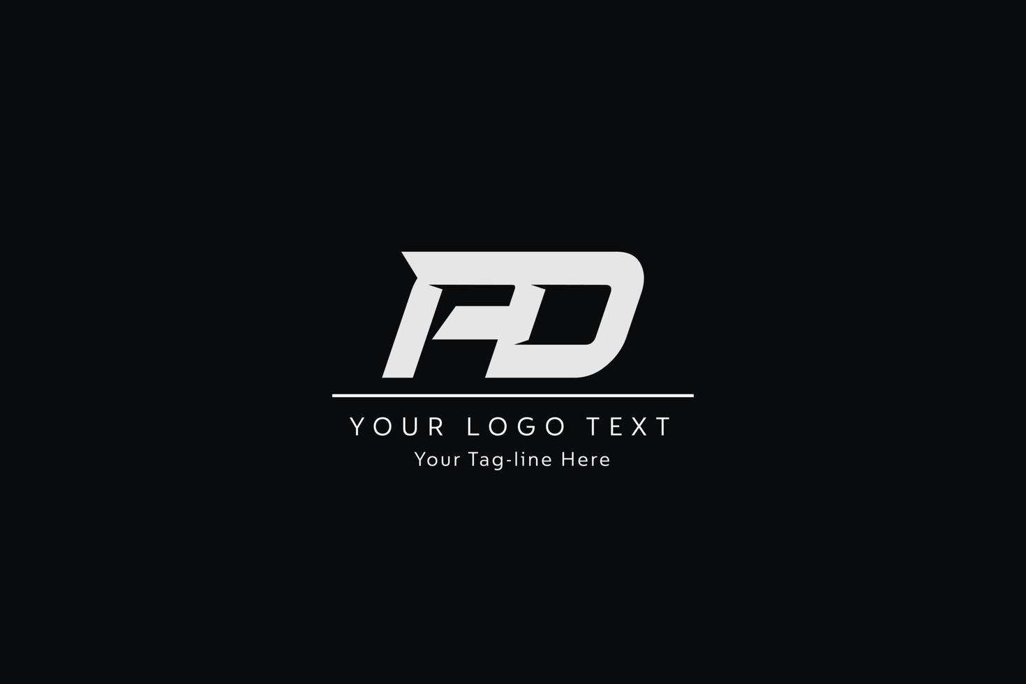 AD Letter Logo Design. Creative Modern A D Letters icon vector Illustration.