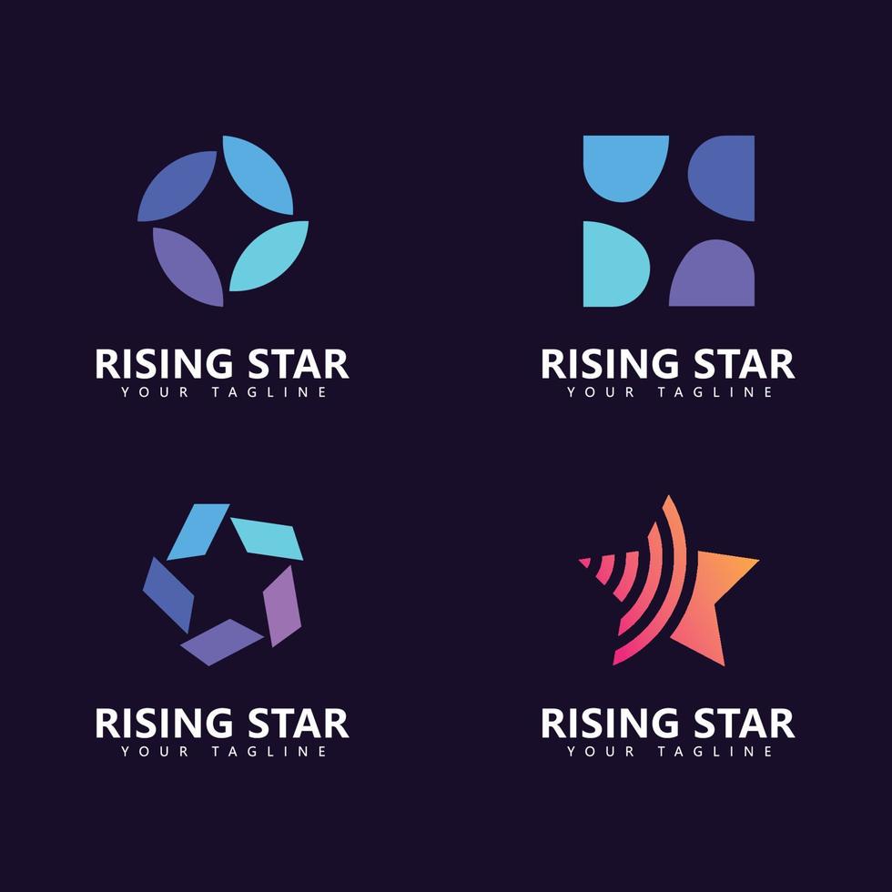 plantilla de diseño de logotipo de estrella, diseño de logotipo de estrella simple vector