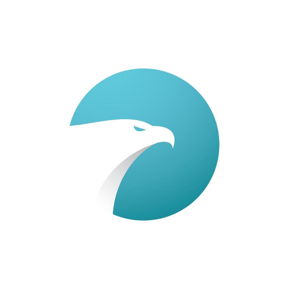 Ilustración de vector de diseño de icono de logotipo de águila
