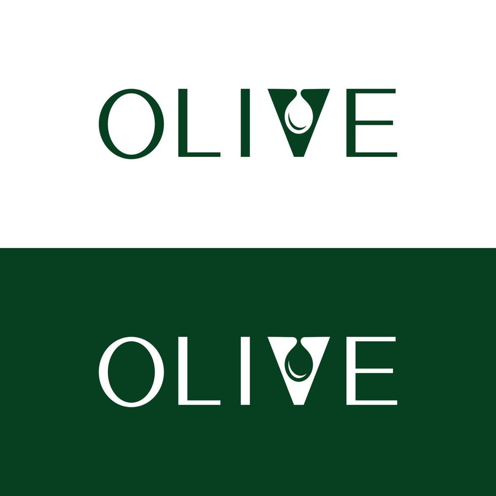 Olive oil logo beauty and spa design template vector