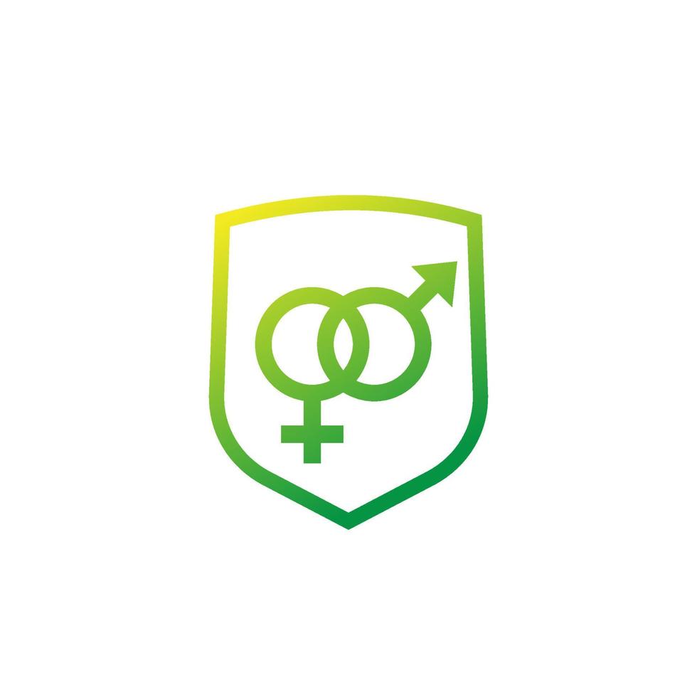 safe sex, STD prevention icon vector
