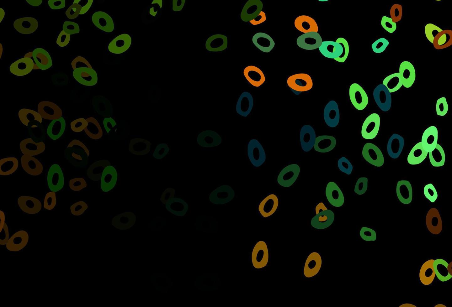 Dark Black vector cover with spots.