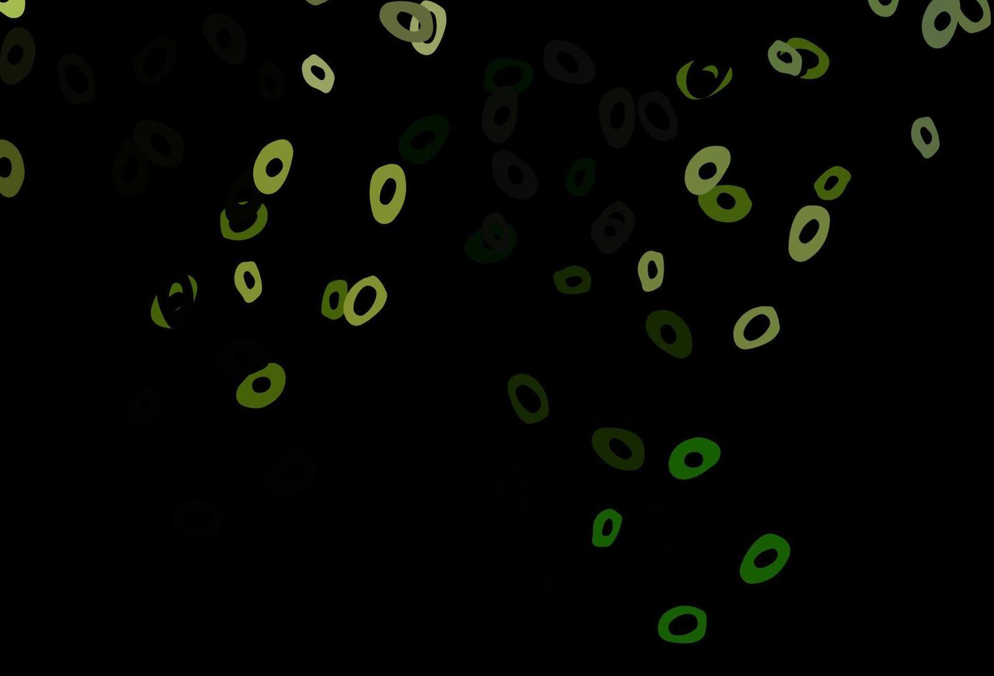 Dark Green vector cover with spots.