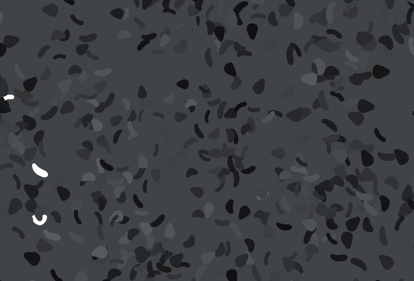 telón de fondo de vector negro claro con formas abstractas.