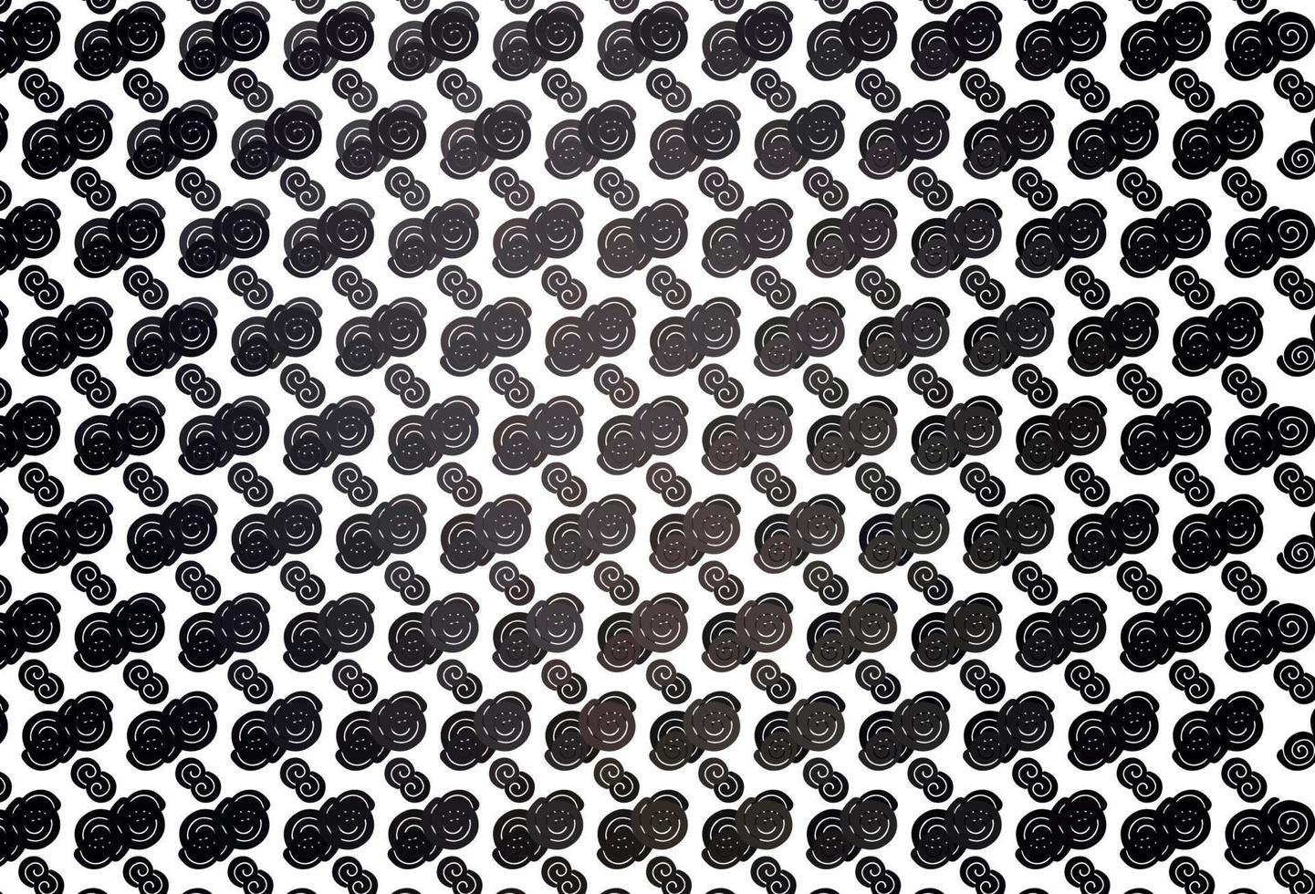 Light Black vector pattern with bubble shapes.