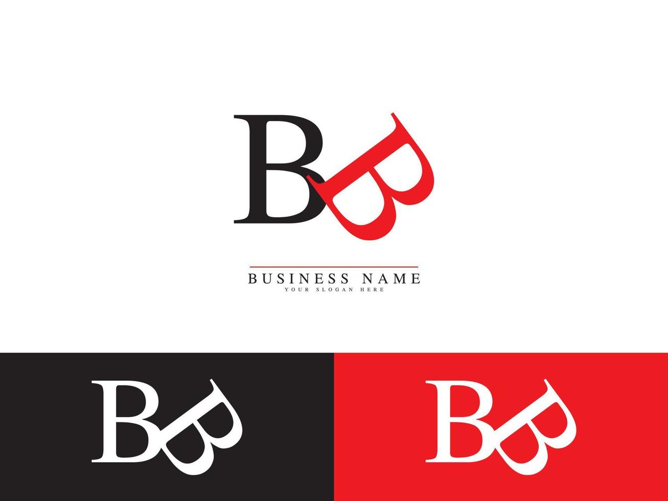 letra bb bb logo icono arte vectorial para marca de ropa o negocio vector