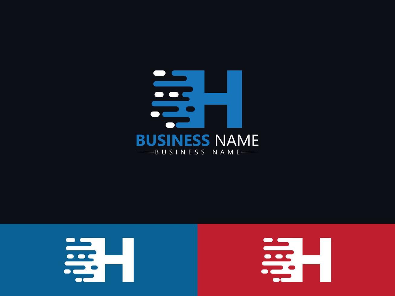 Letter H hh Express Delivery Logo Icon Design vector
