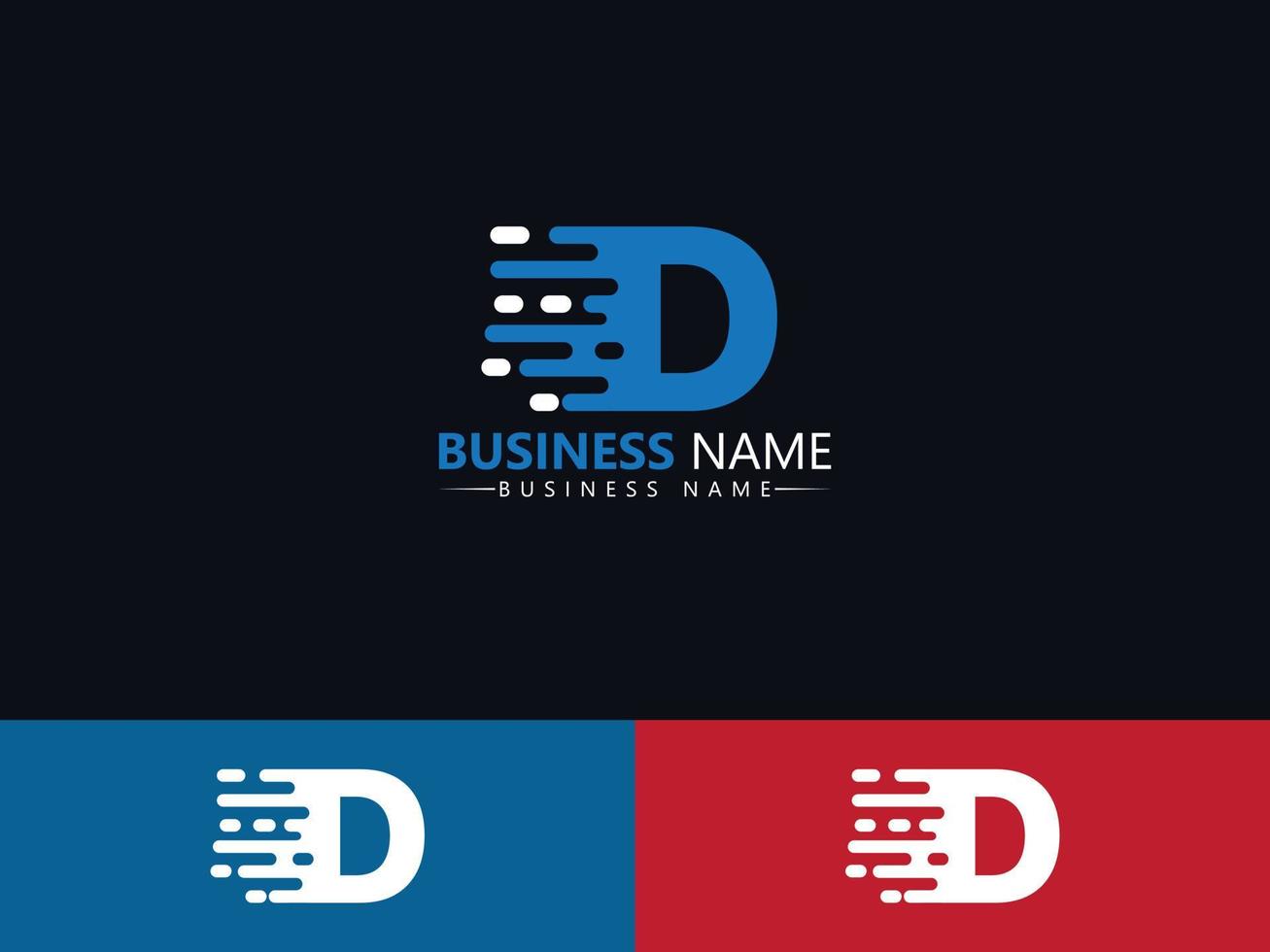 Letter D dd Express Delivery Logo Icon Design vector