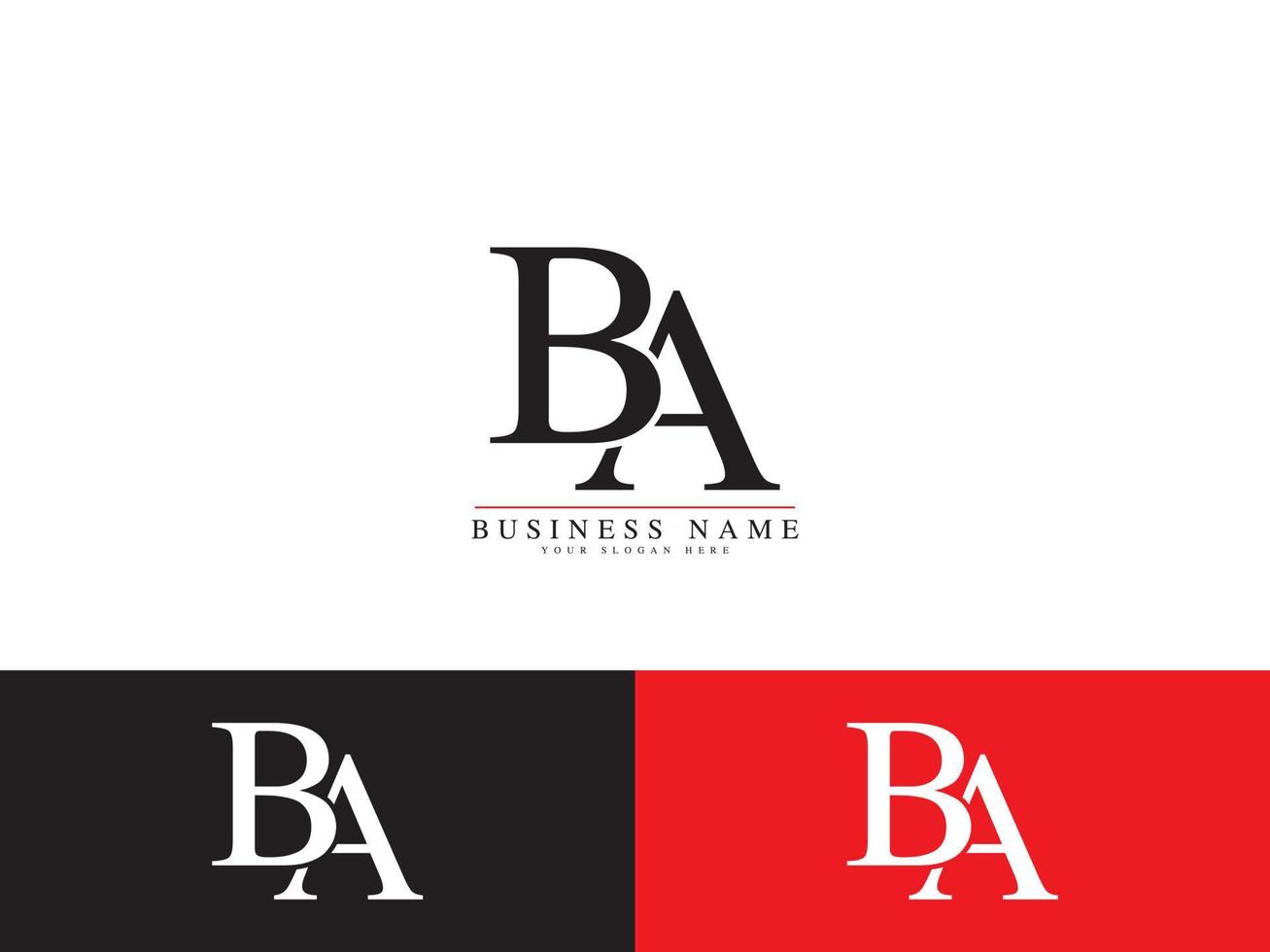 Letter BA AB Logo Icon Vector Image Design For All Kind Of Use