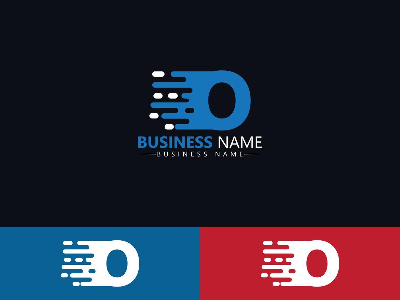 Letter O oo Express Delivery Logo Icon Design vector