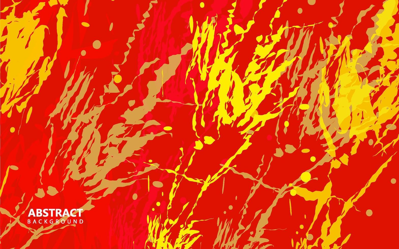 Fondo de color rojo y amarillo de textura grunge abstracto vector
