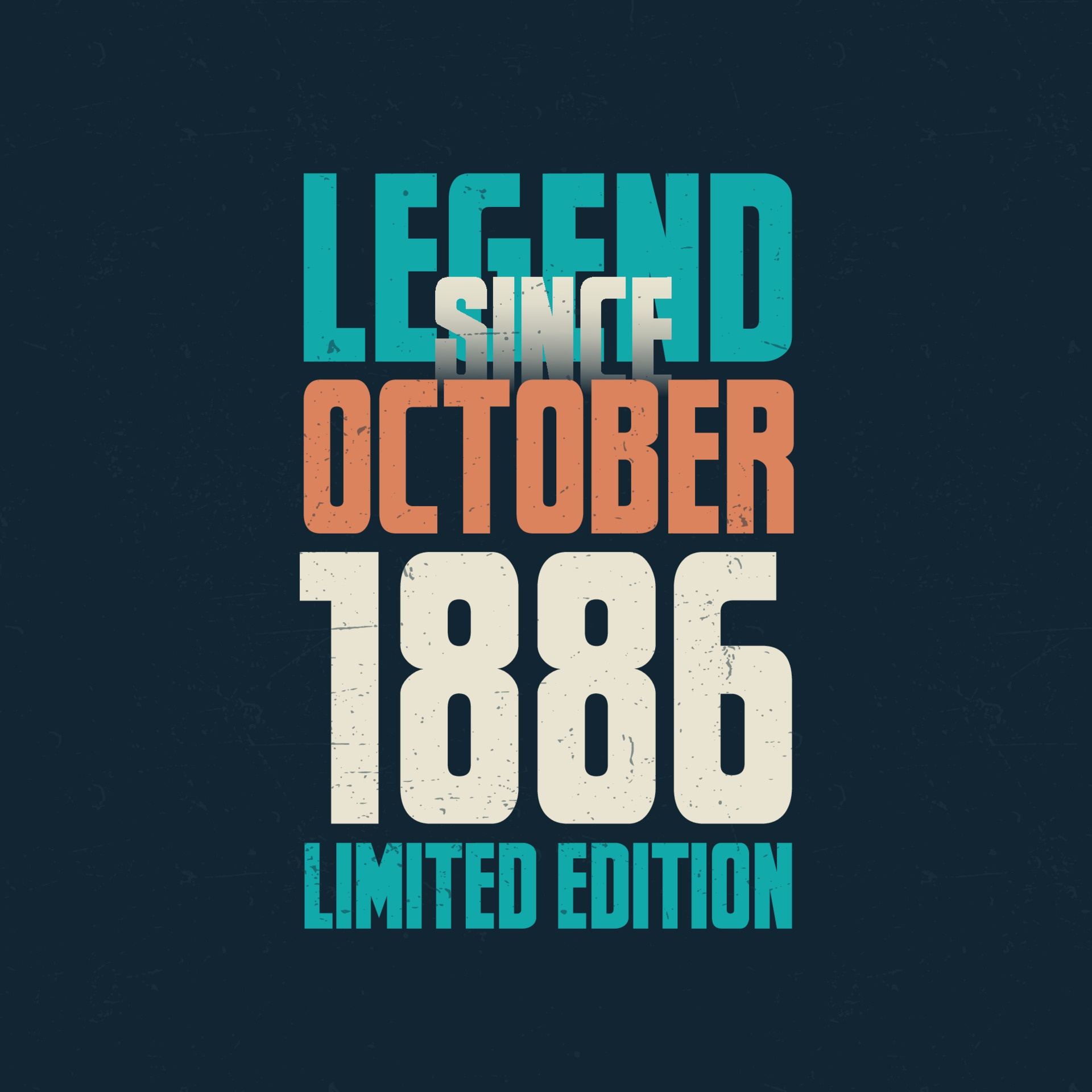 Legend Since October 1886 Vintage Birthday Typography Design Born In legend-since-october-1886-vintage-birthday-typography-design-born-in