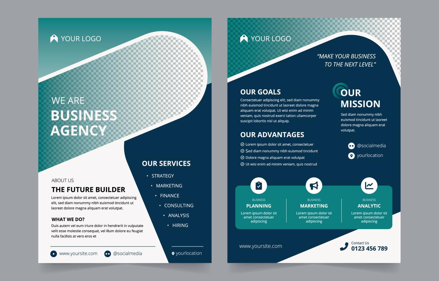 Business Flyer Brochure Template vector