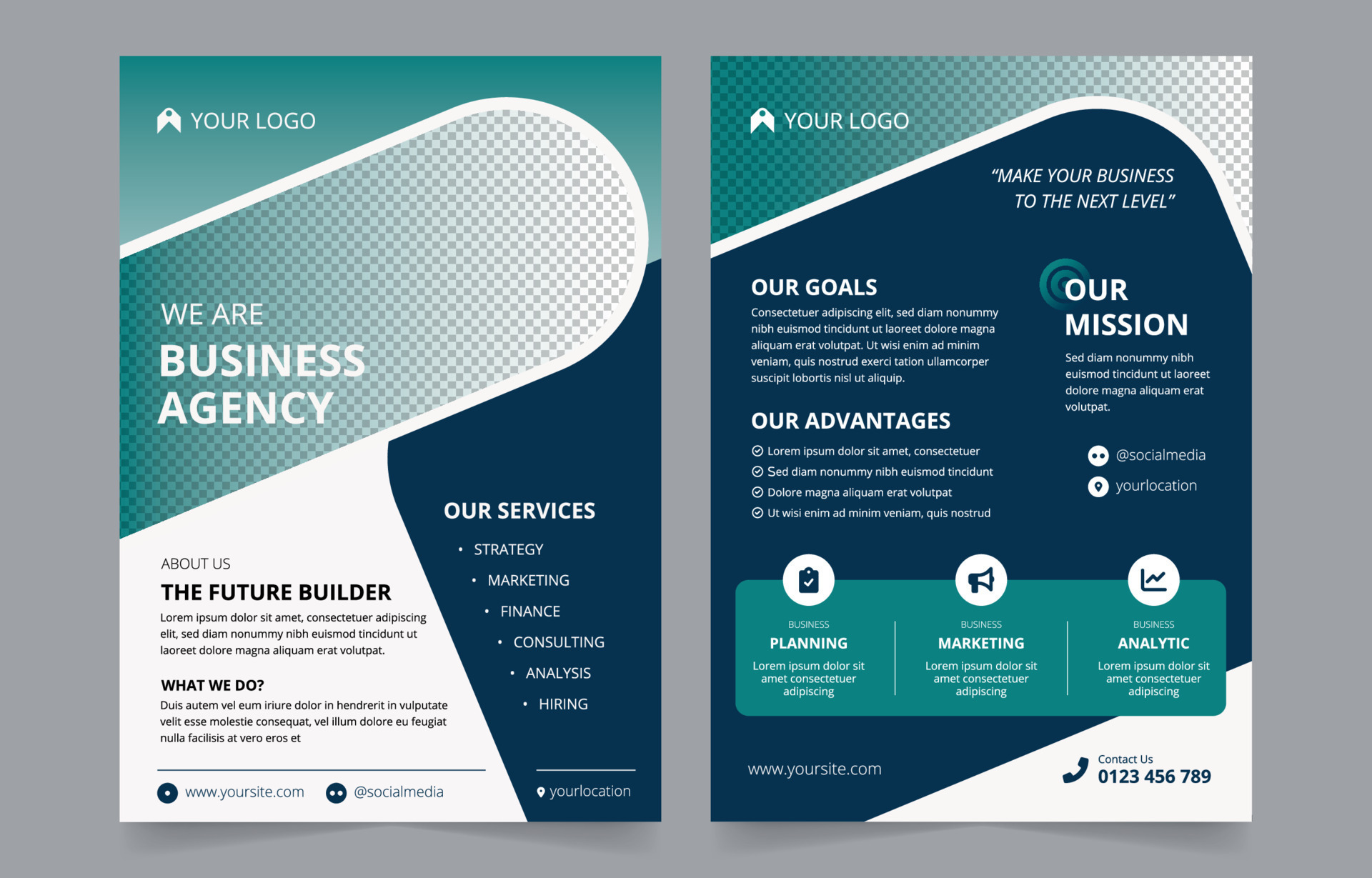 Business Flyer Brochure Template 13967246 Vector Art at Vecteezy