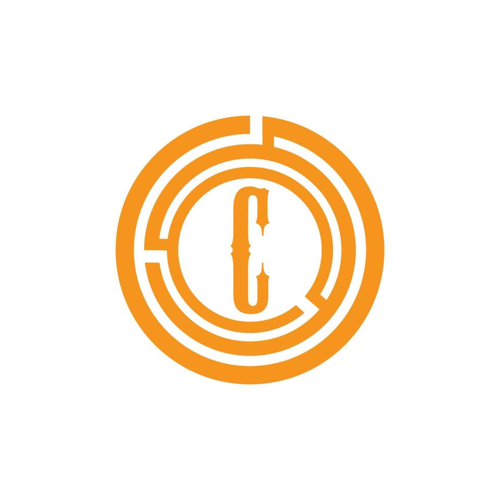 Diseño de icono de vector de plantilla de logotipo letra c
