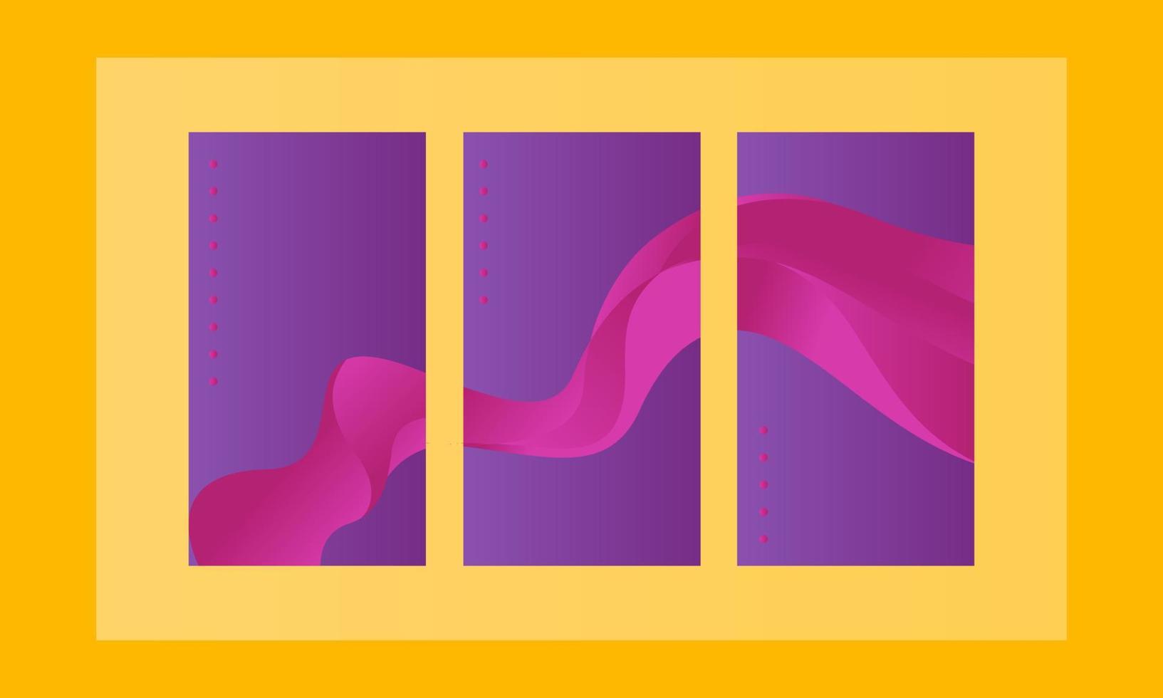 Ultra violet background. Modern abstract covers set. Cool gradient shapes composition. vector