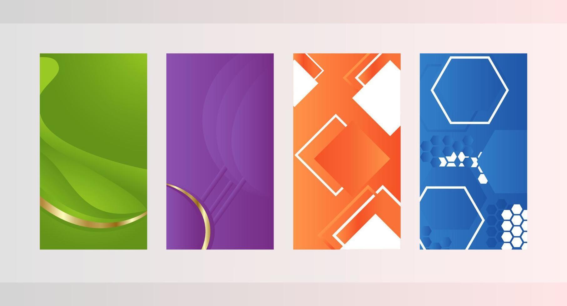Modern abstract covers set. Cool gradient shapes composition. Eps10. vector