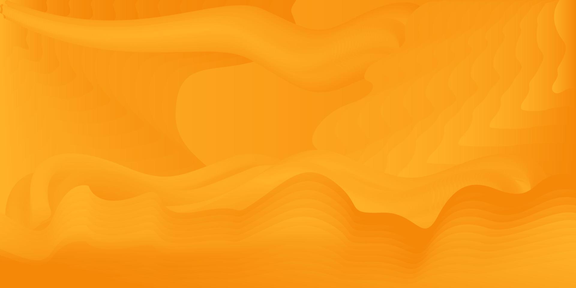 Dynamic overlapping fluid gradient orange background vector