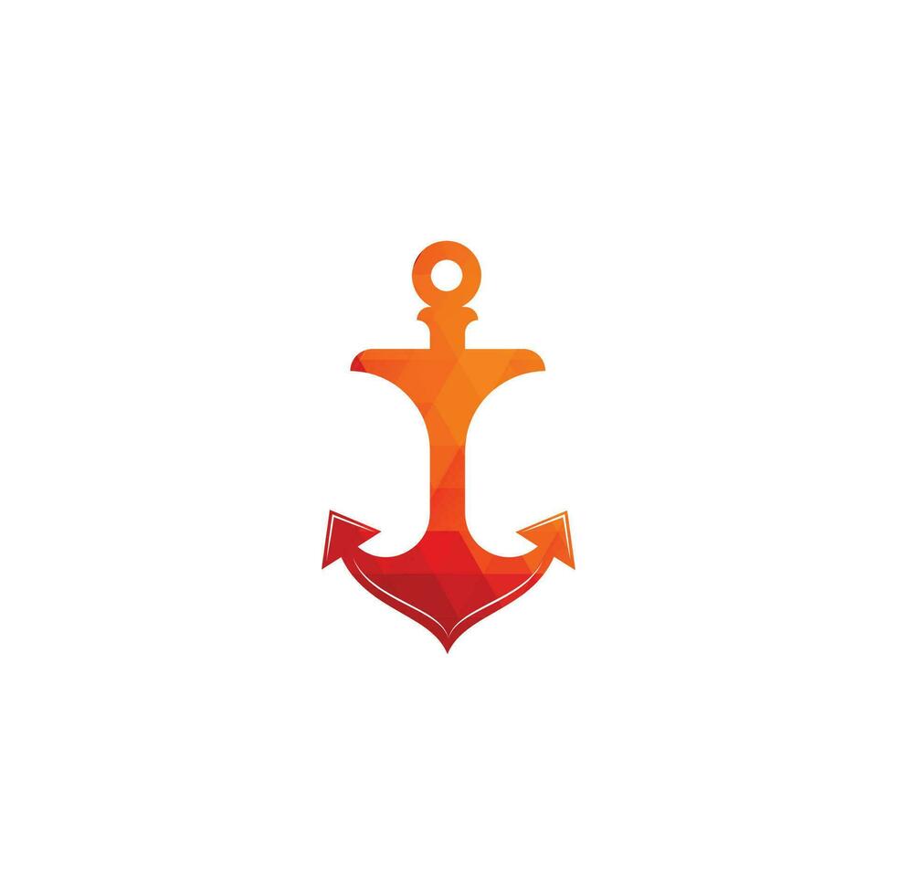 Anchor logo and symbol template icons vector