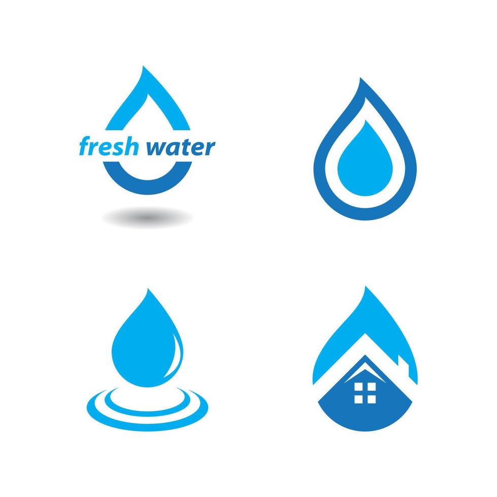 Water drop illustration vector