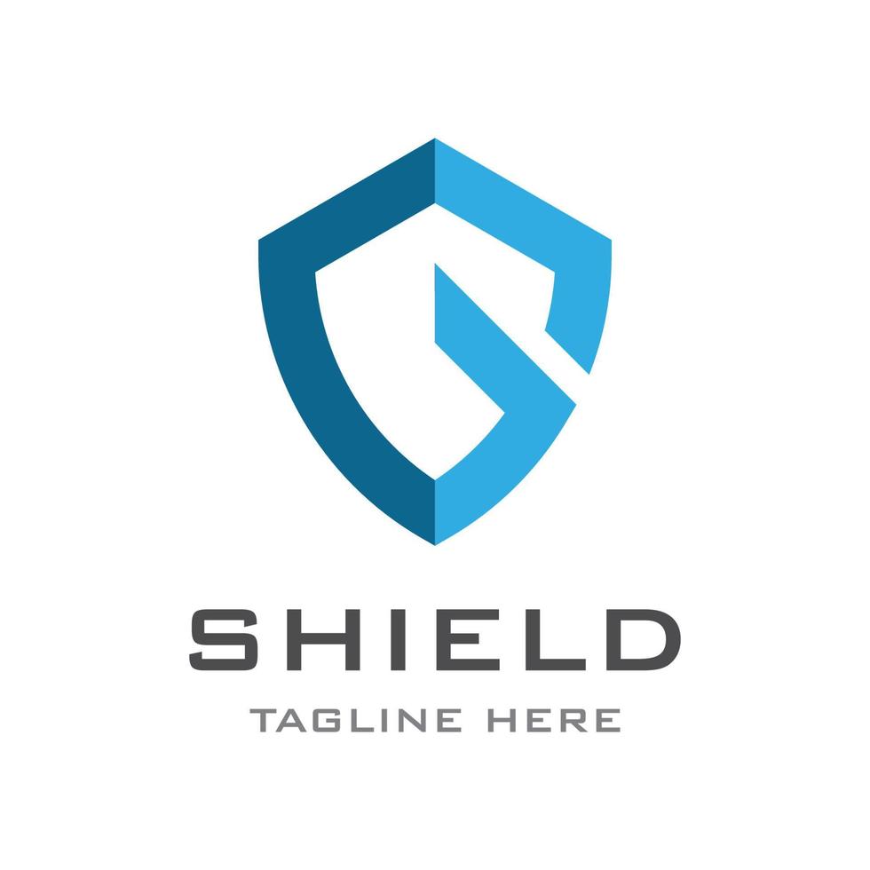 Shield illustration logo vector