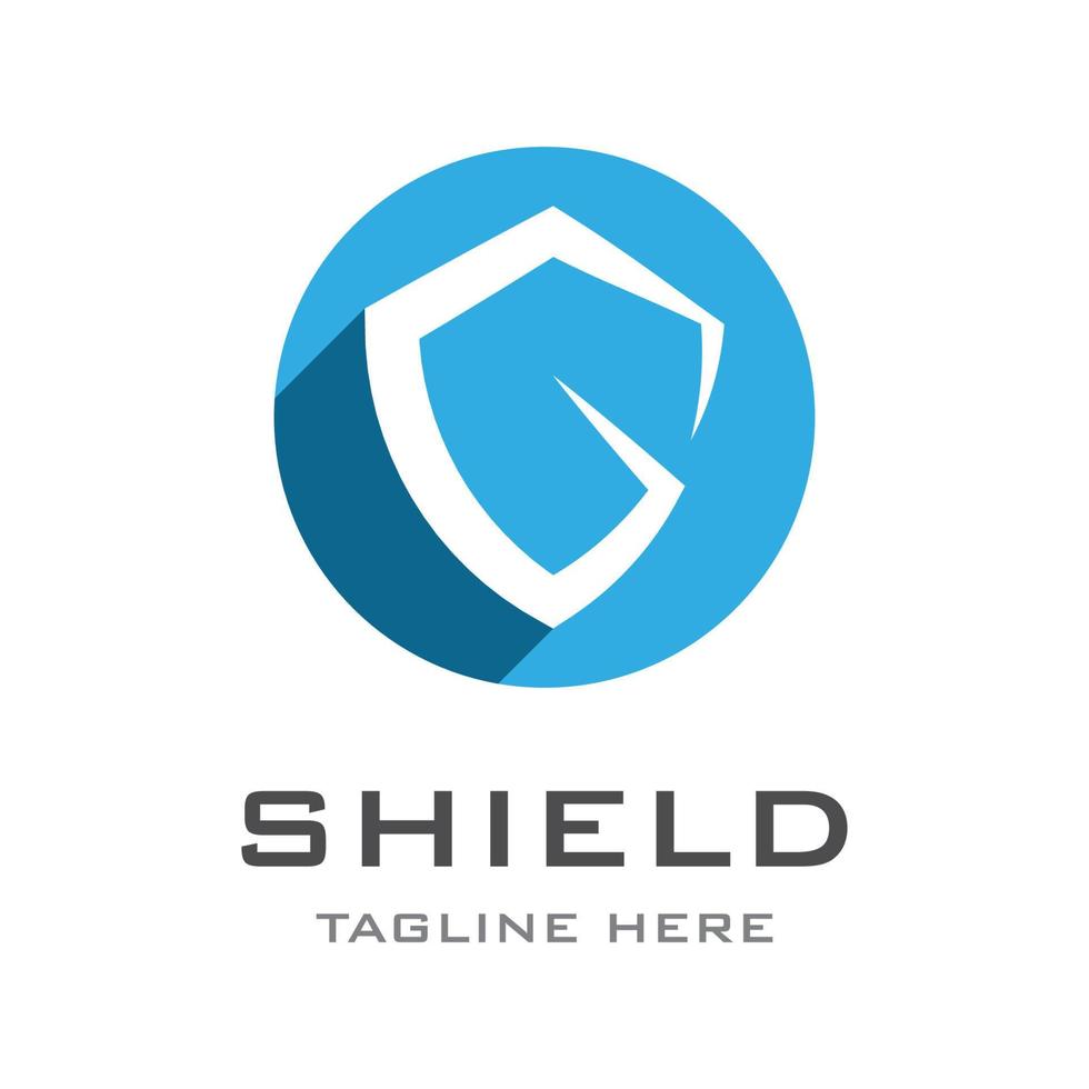 Shield illustration logo vector