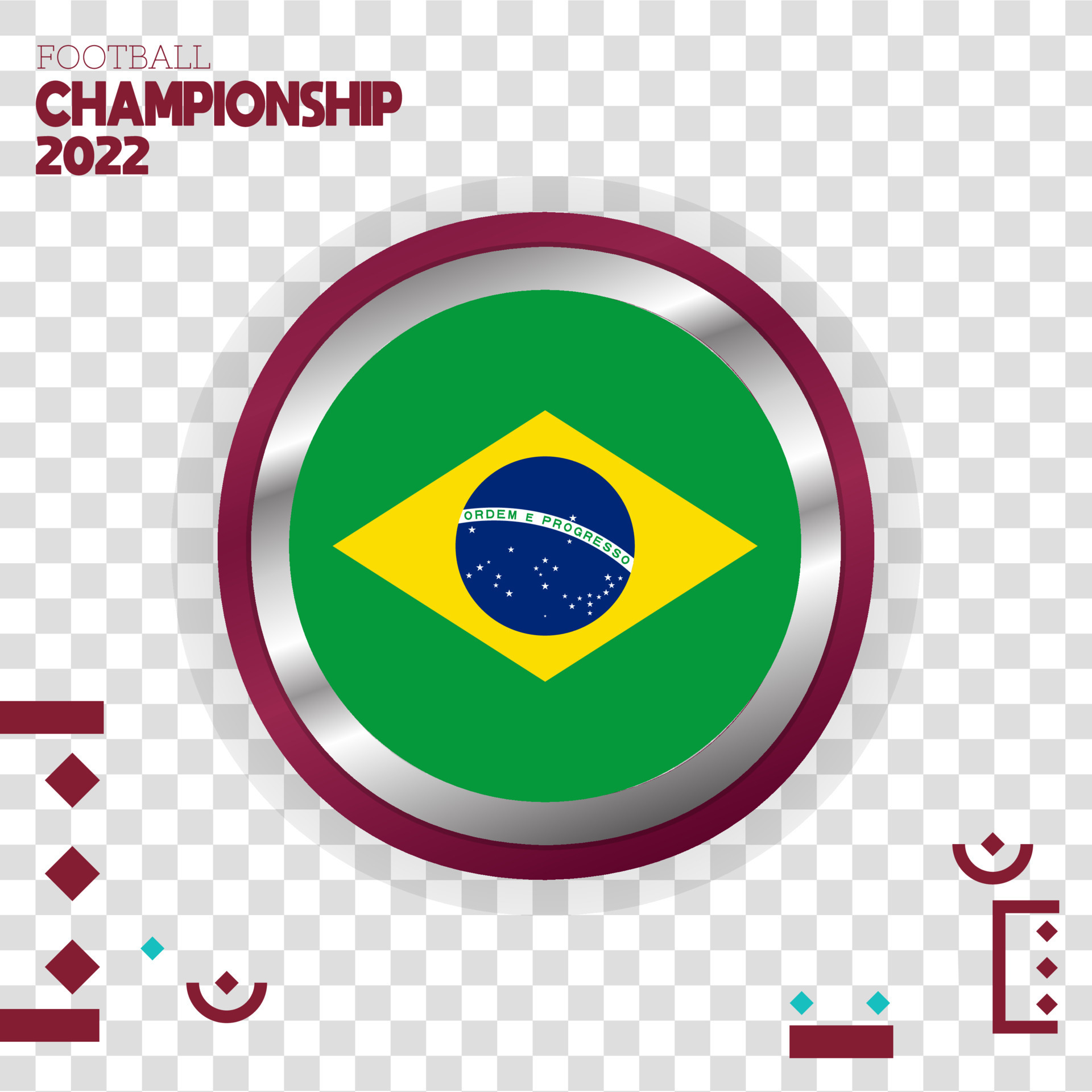 flag nation 3d effect vector with isolated color background 13968872