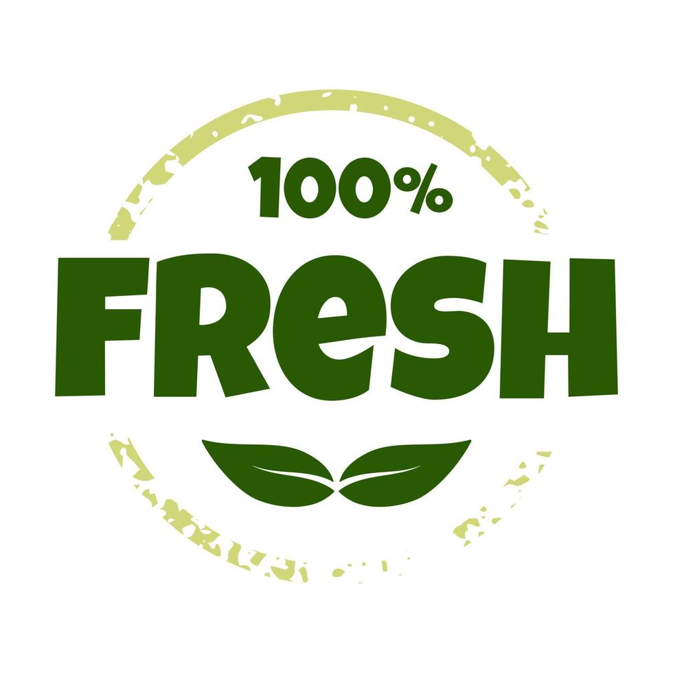 Raw, Healthy Food Badge, tag for Cafe, Restaurants and Packaging. Fresh. Lettering vector